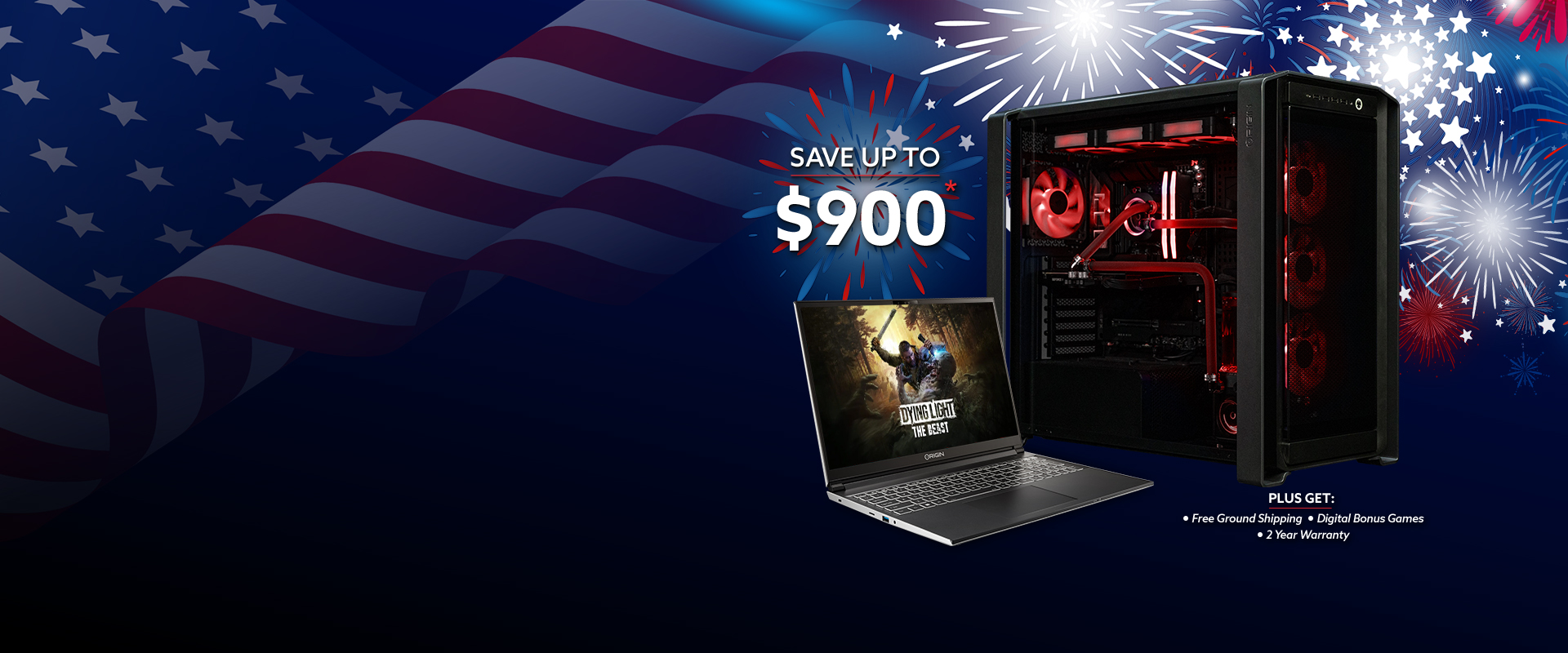 Save up to $900 plus free shipping, digital bonus games & 2 year warranty
