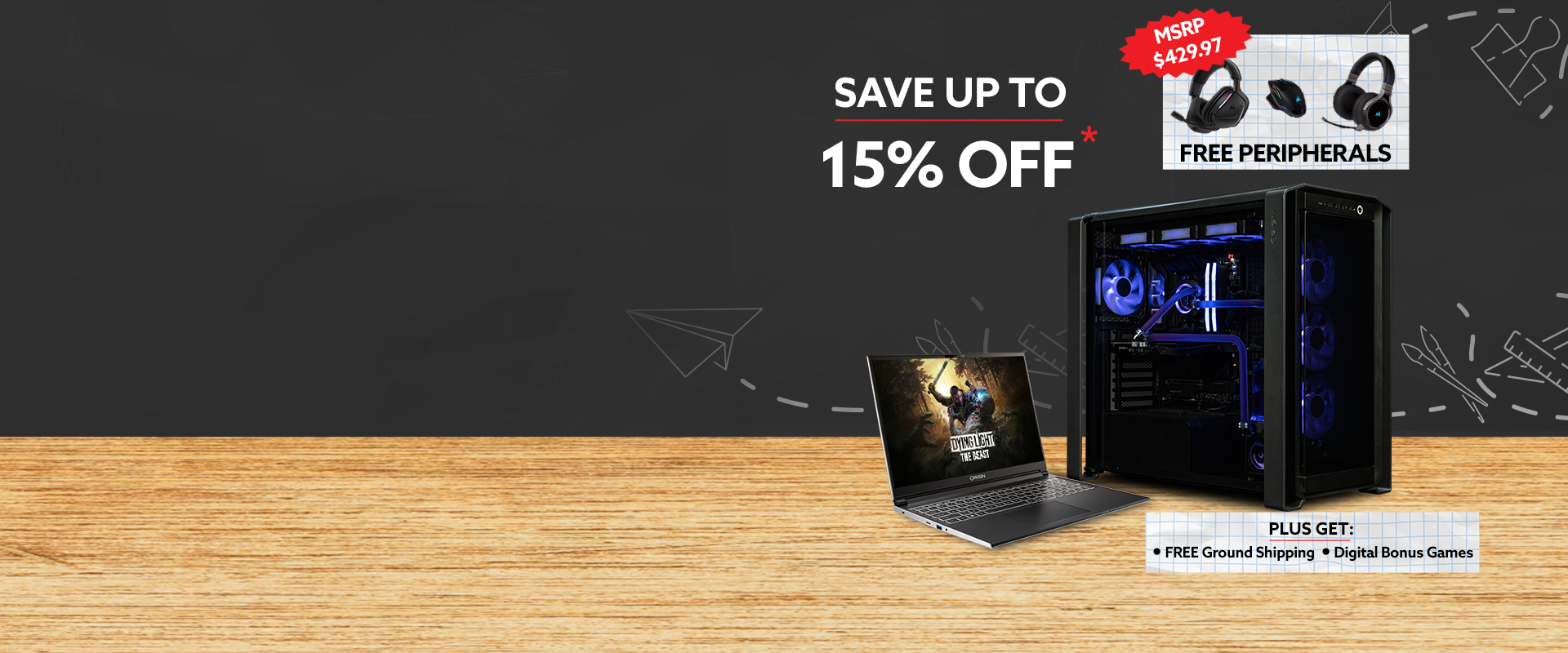 Save up to 15% off plus free shipping, digital bonus games & 2 year warranty