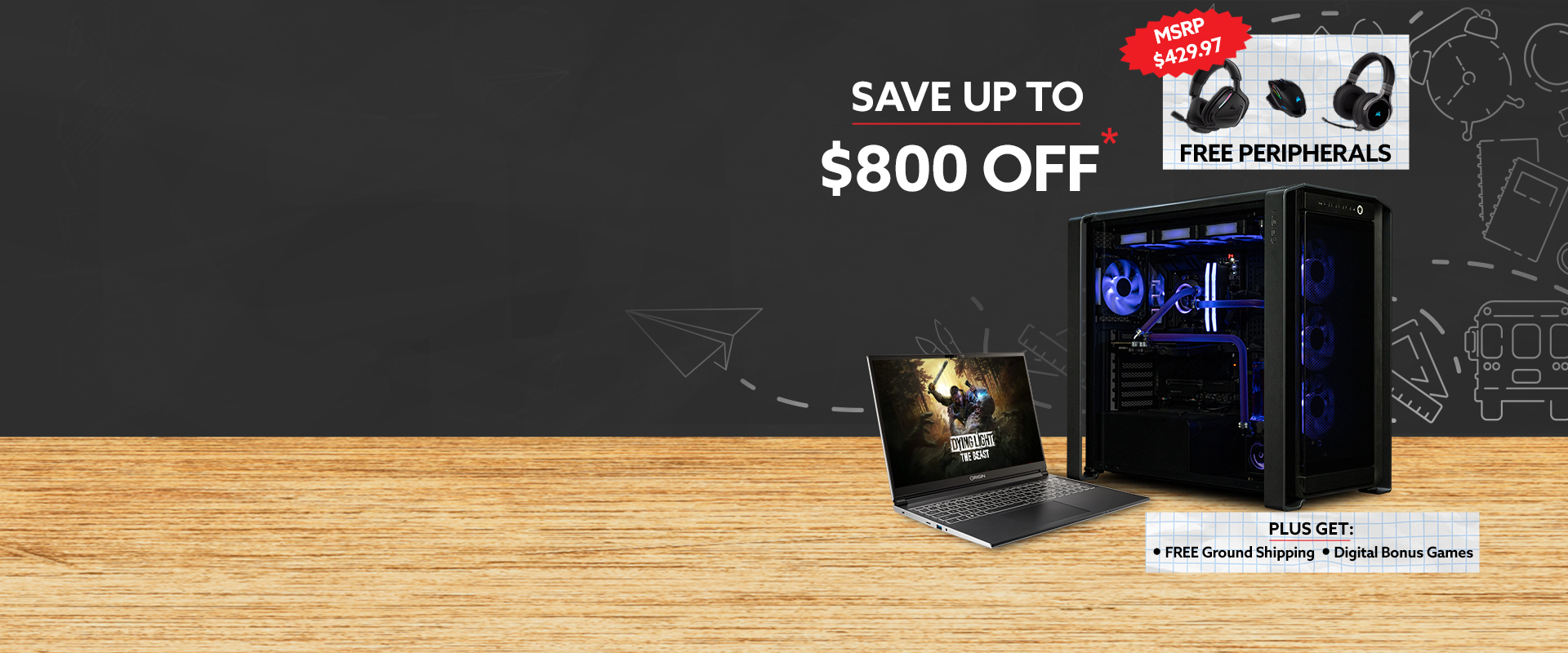 Save up to $800 off plus free shipping, digital bonus games & 2 year warranty