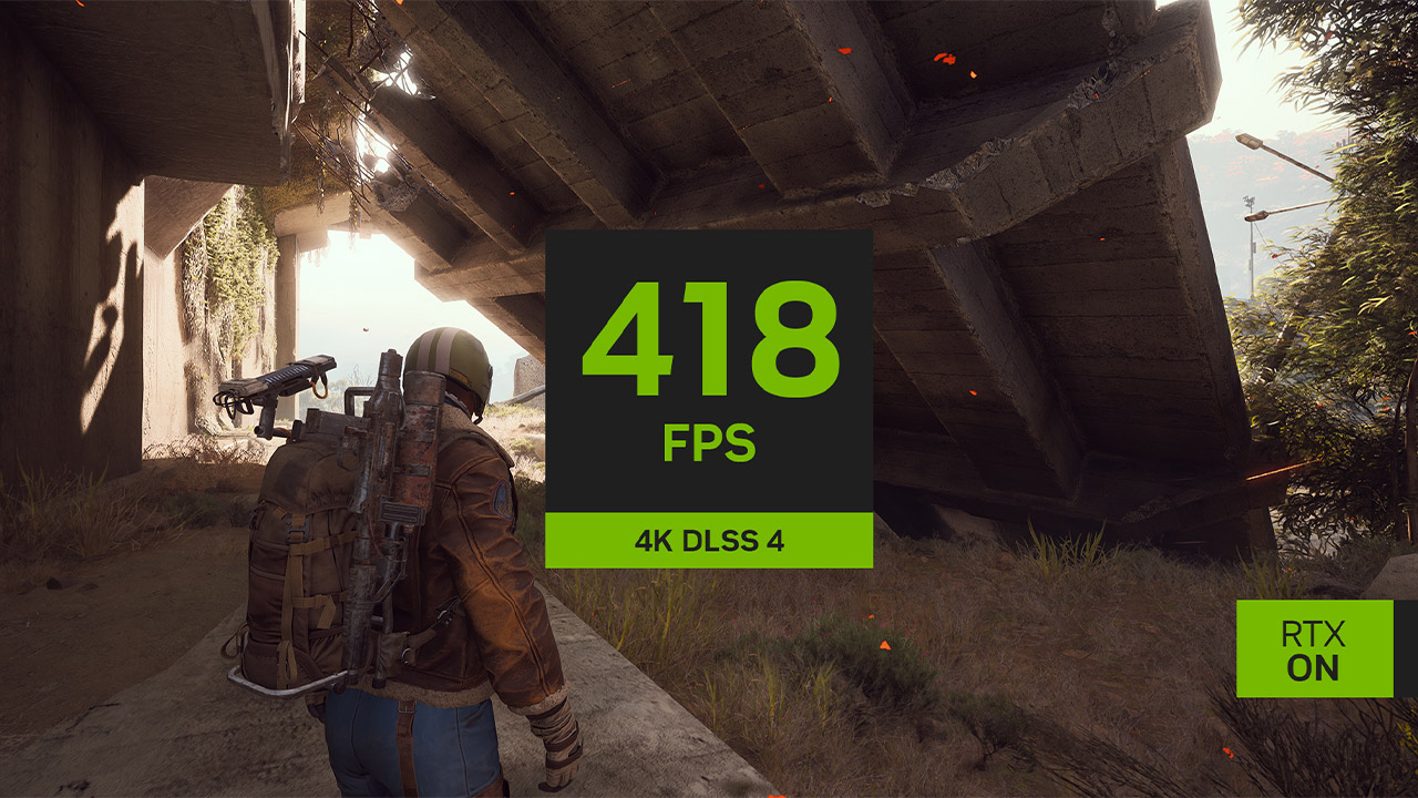 418 FPS DLSS 4K DLSS 4 - RTX ON