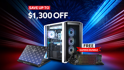 Save up to $1300 plus 2-Year Warranty, Free Memory upgrade from 64GB to 96GB, Free Peripeheral Gaming Bundle, Free Shipping, & digital bonus games
