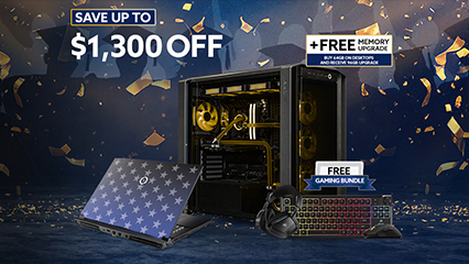 Save up to $1300 plus 2-Year Warranty, Free Memory upgrade from 64GB to 96GB, Free Peripeheral Gaming Bundle, Free Shipping, & digital bonus games