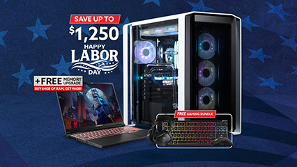 Save up to $1300 plus 2-Year Warranty, Free Memory upgrade from 64GB to 96GB, Free Peripeheral Gaming Bundle, Free Shipping, & digital bonus games