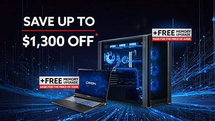 Save uo $1300  plus 2-Year Warranty, Free Memory upgrade from 64GB to 96GB, Free Shipping, & digital bonus games