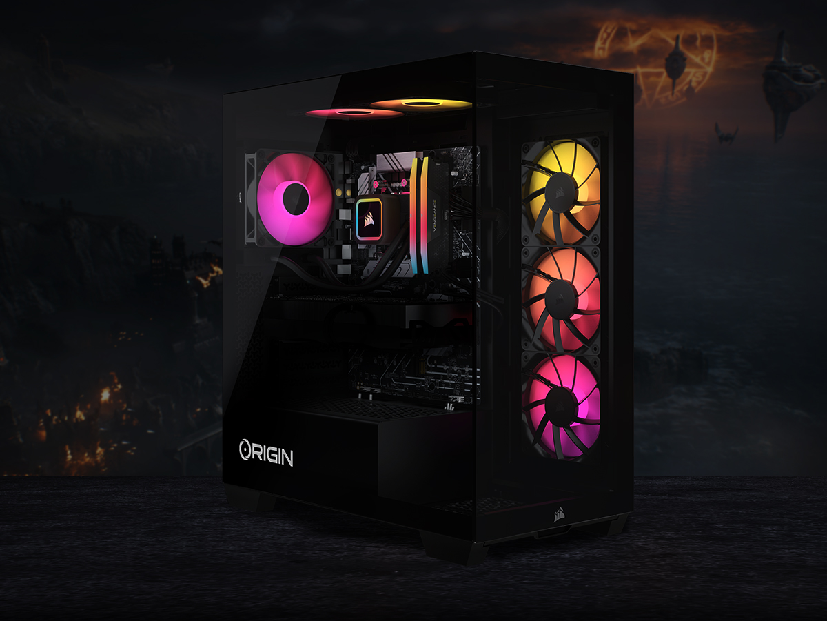 Neuron 4000D with a VR headset suggesting the power of a medium sized gaming desktop