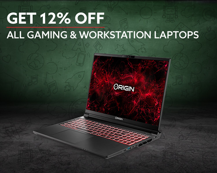 All custom build Gaming desktops and laptops 12% off