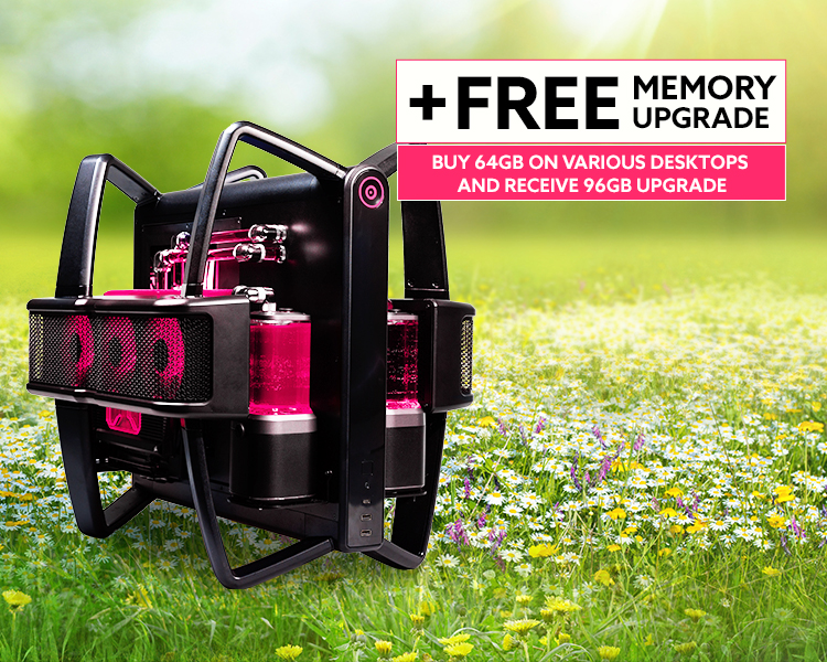 Get 96GB for the price of 64GB RAM on select Gaming Desktops