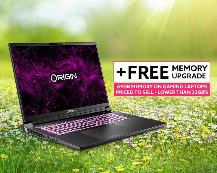 Get 64GB for the Price of 32GB on Select Gaming Laptops