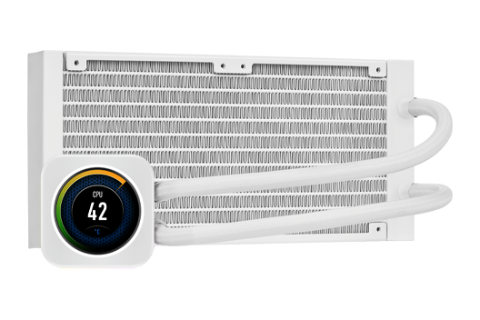 iCUE H100i ELITE CAPELLIX LCD Display - White