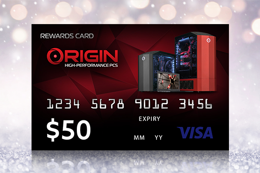 FREE $50 ORIGIN PC Visa Gift Card