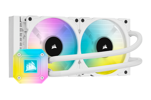 iCUE H100i ELITE CAPELLIX Liquid CPU Cooler - White