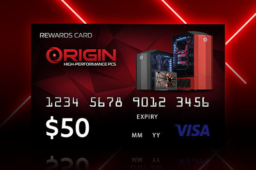 FREE $50 ORIGIN PC Visa Gift Card