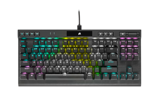 Corsair K70 RGB TKL CHAMPION SERIES Optical-Mechanical Gaming Keyboard with PBT DOUBLE SHOT PRO Keycaps (NA)