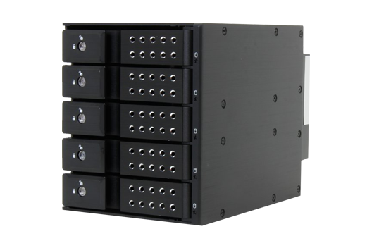 5 Bay Trayless Hot-Swap Cage (lockable)