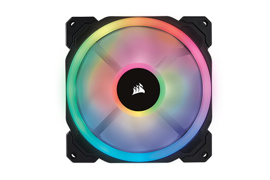 CORSAIR LL iCUE RGB controlled by iCUE software	