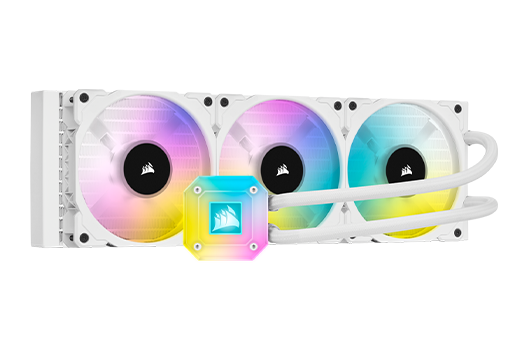 iCUE H150i ELITE CAPELLIX Liquid CPU Cooler — White