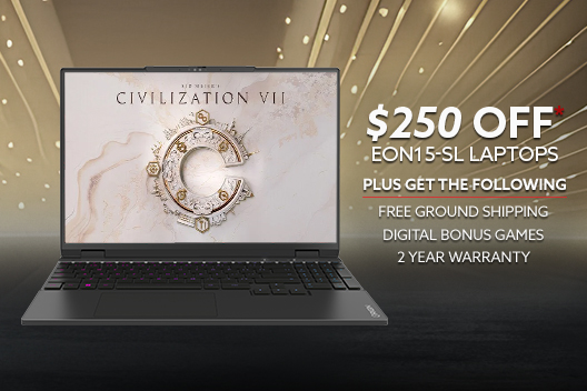 $250 Off EON15-SL Laptops & Free 2 Year Warranty *Discount Applied at Checkout