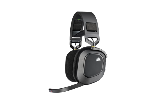 HS80 RGB WIRELESS Premium Gaming Headset with Spatial Audio — Carbon