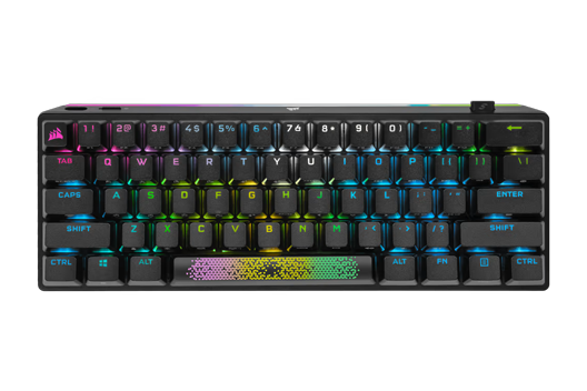 K70 PRO MINI WIRELESS 60% Mechanical CHERRY MX Speed Switch Keyboard with RGB Backlighting - Black