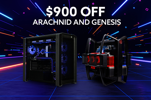$900 off Arachnid & Genesis Desktops