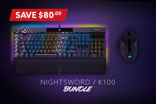 K100 Keyboard & Nightsword Mouse Bundle