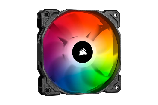 CORSAIR SP120 PRO Performance iCUE RGB controlled by iCUE software