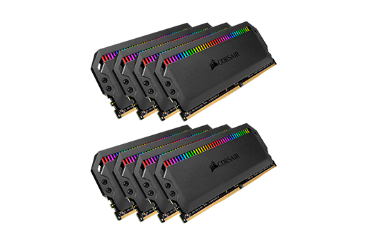 128GB CORSAIR DOMINATOR PLATINUM 3200MHz RGB (8x16GB)