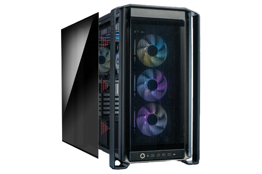 Prime Full Tempered Glass Replacement Panel, Black