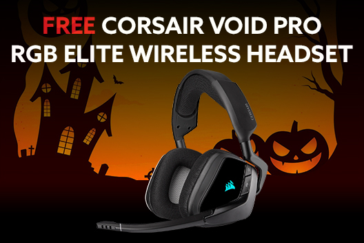 FREE CORSAIR Void Pro RGB Elite Wireless Headset ($100 Value)