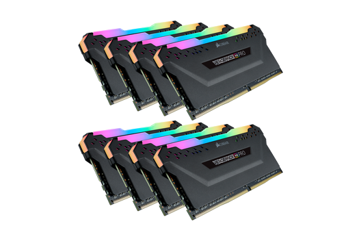 256GB CORSAIR VENGEANCE PRO RGB 3200MHz (8x32GB)